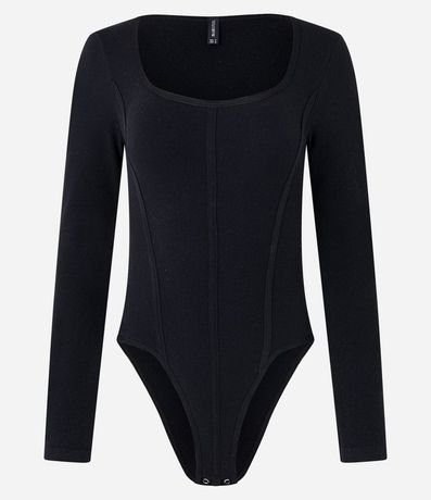 Body en Poliamida Seamless y Escote Cuadrado 4