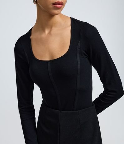 Body en Poliamida Seamless y Escote Cuadrado 4