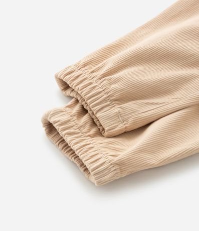 Pantalón Infantil en Terciopelo con Moña en la Cintura - Talle 3 a 18 meses 4