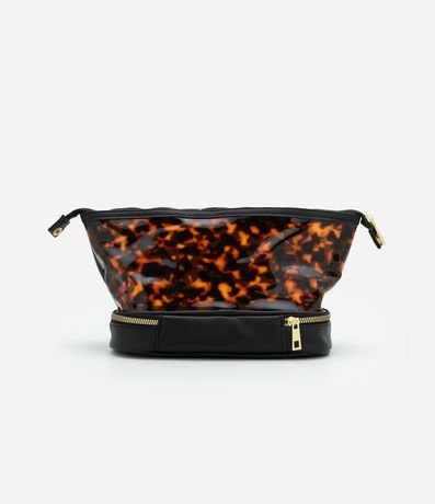 Neceser Trapecio con Animal Print Tortuga 3