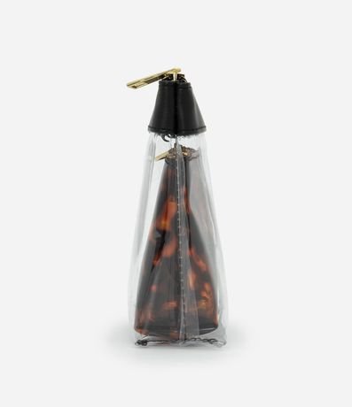 Kit 02 Neceser con Transparencia y Estampa Animal Print Tortuga 2