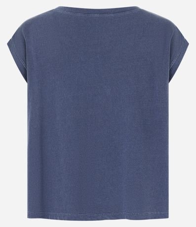 Remera Boxy deportiva en Algodón desteñido con Estampa NYC Athletic 5