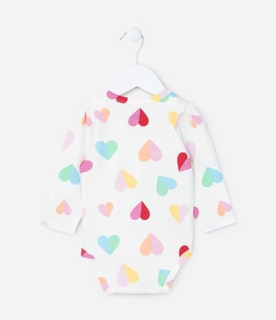 Body Infantil con Estampa Corazones - Talle 0 a 24 meses 2