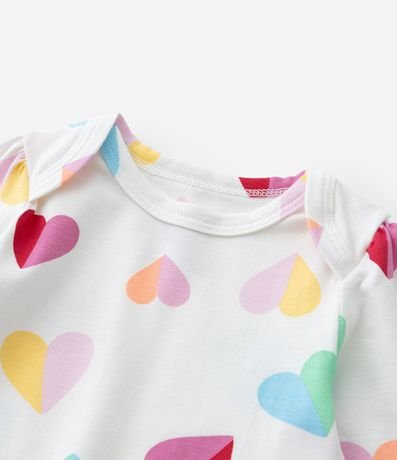 Body Infantil con Estampa Corazones - Talle 0 a 24 meses 6