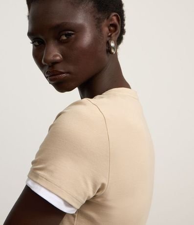 Blusa en Algodón Spandex con Manga Corta 3