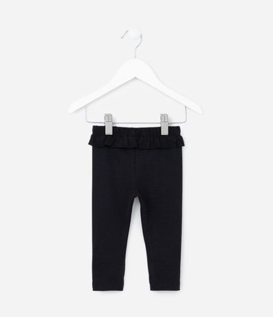 Pantalón Legging Infantil Acanalada con Volado en la Cintura - Talle 0 a 18 meses 2