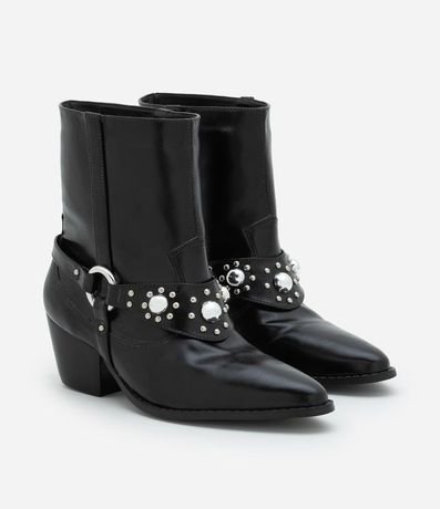 Bota Western en PU con Detalles de Tachitas 2