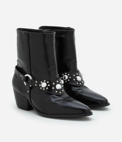 Bota Western en PU con Detalles de Tachitas 3