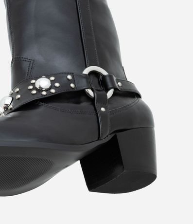 Bota Western en PU con Detalles de Tachitas 5