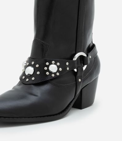 Bota Western en PU con Detalles de Tachitas 6