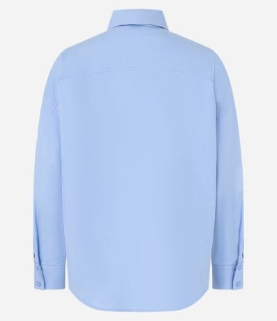 Camisa Oversized en Tricolina con Pañuelo Estampado 7