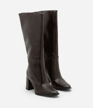 Bota de Caña y Tacón Alto con Punta Almendrada 2