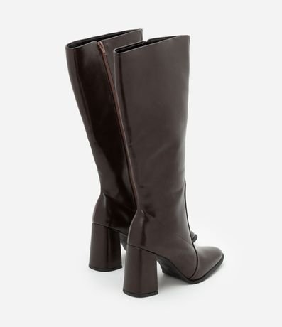 Bota de Caña y Tacón Alto con Punta Almendrada 3