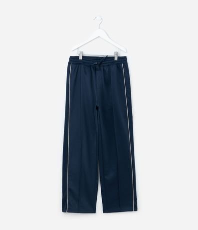 Pantalón Infantil Recto en Microfibra con Piping - Talle 5 A 14 años 2