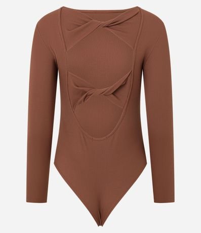 Body Texturizado en Microfibra con Tiras Torcidas en la Espalda 10