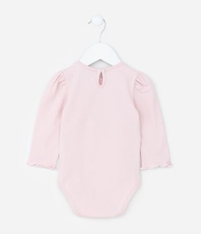 Body Infantil con Estampa Interactiva Cogumelo - Tam  0 a 18 meses 2