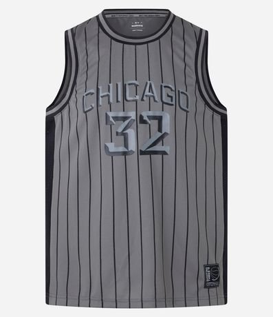 Musculosa Deportiva de Baloncesto con Tecnologia Dry y Estampa Lettering Chicago New 7