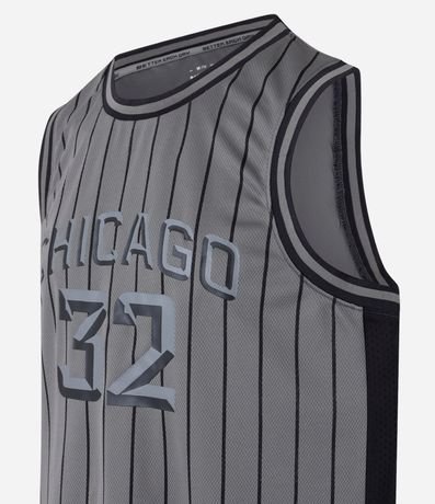 Musculosa Deportiva de Baloncesto con Tecnologia Dry y Estampa Lettering Chicago New 8