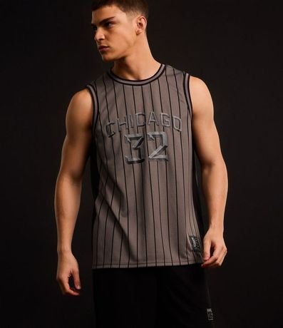 Musculosa Deportiva de Baloncesto con Tecnologia Dry y Estampa Lettering Chicago New 1