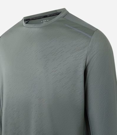 Remera Deportiva Dry Fit con Estampa Rayada 7