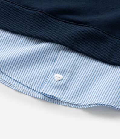 Buzo Infantil con Bajo Diferenciado y Lettering Nova York - Talle 5 a 14 años 4