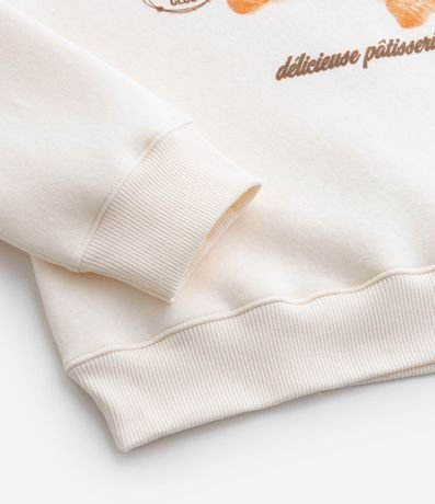 Saco Infantil en Algodón con Estampa Croissant - Talle 5 a 14 Años 5