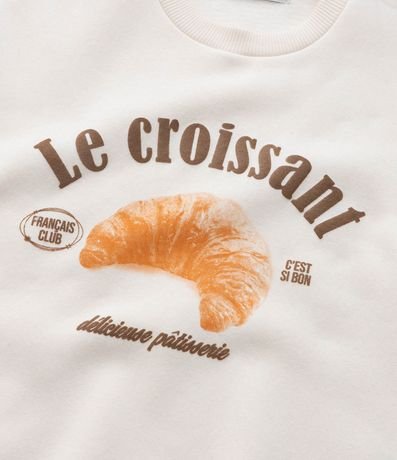 Saco Infantil en Algodón con Estampa Croissant - Talle 5 a 14 Años 6