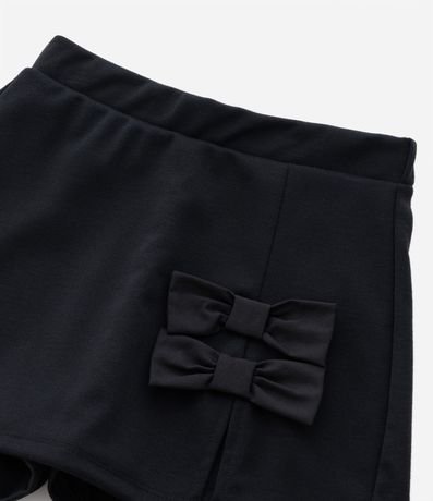 Short Pollera Infantil en Ponto Roma con Arcos Aplicados - Talle 5 a 14 años 5