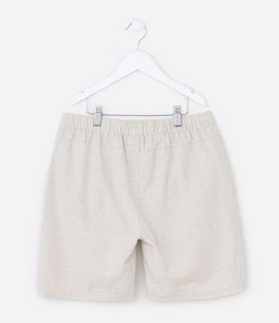 Bermuda Infantil en Algodón y Lino con Cintura Elástica - Talle 5 a 14 años 3