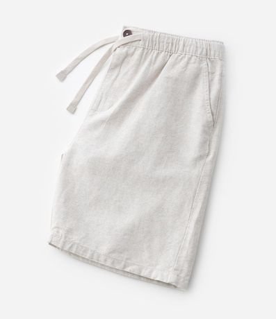 Bermuda Infantil en Algodón y Lino con Cintura Elástica - Talle 5 a 14 años 5