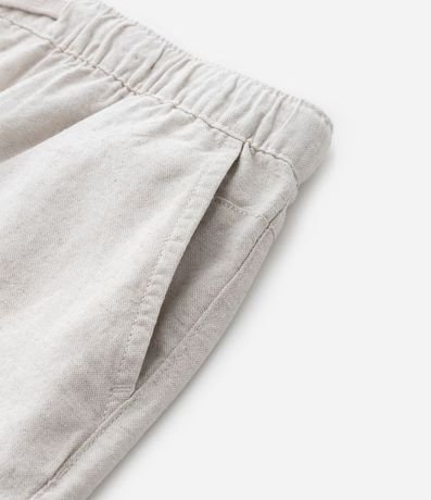 Bermuda Infantil en Algodón y Lino con Cintura Elástica - Talle 5 a 14 años 6