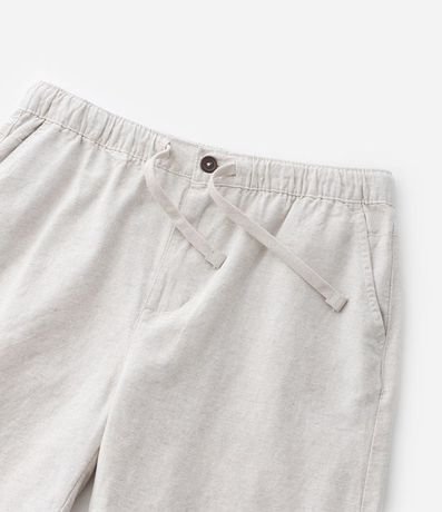 Bermuda Infantil en Algodón y Lino con Cintura Elástica - Talle 5 a 14 años 8