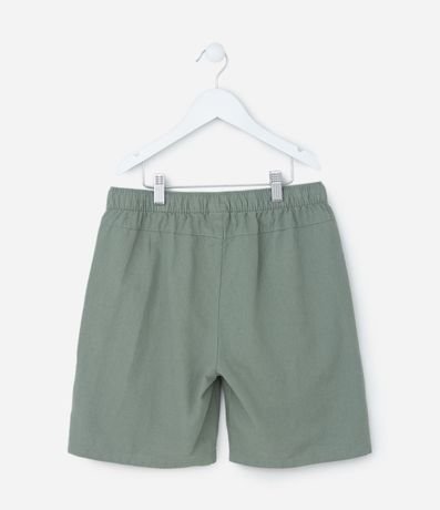 Bermuda Infantil en Algodón y Lino con Cintura Elástica - Talle 5 a 14 años 3