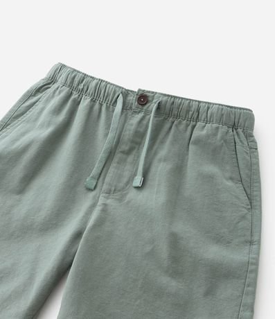 Bermuda Infantil en Algodón y Lino con Cintura Elástica - Talle 5 a 14 años 5