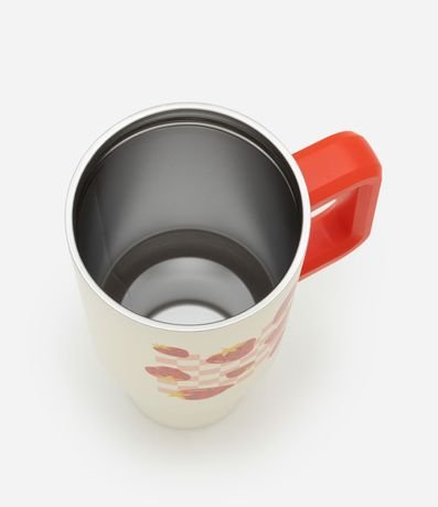 Vaso de Metal con Pajita Reutilizable con Estampa Frutilla 1,2l 4