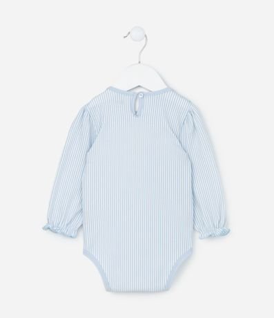 Body Infantil con Cuello Muñeca y Estampa Rayada - Talle 0 a 18 meses 2