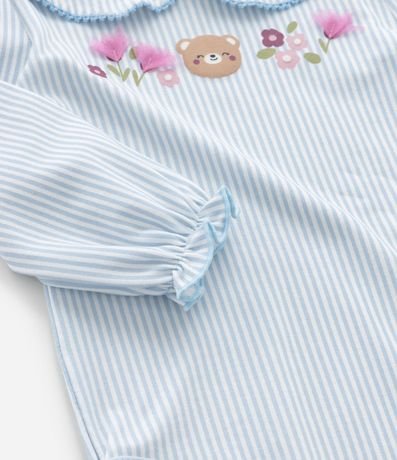 Body Infantil con Cuello Muñeca y Estampa Rayada - Talle 0 a 18 meses 5