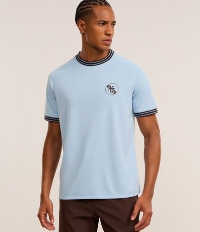 Remera Deportiva Comfort en Rib con Estampa Localizada y Tecnologia Dry 1