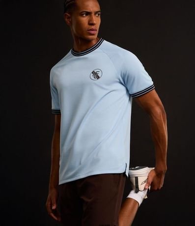 Remera Deportiva Comfort en Rib con Estampa Localizada y Tecnologia Dry 3