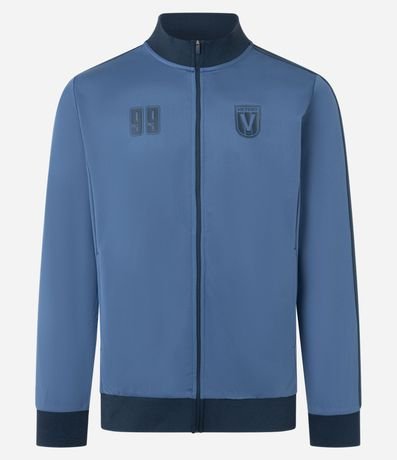 Saco deportivo en Helanca con Estampa Lettering y Cierre Delantero 5