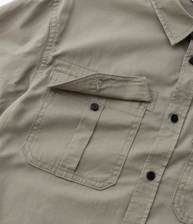 Camisa Infantil en Sarga con Bolsillos - Talle 5 a 14 años 6
