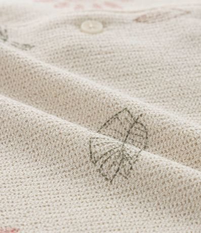 Camisa Infantil Texturizada con Estampa Folhas y Cactos - 1 a 5 años 4