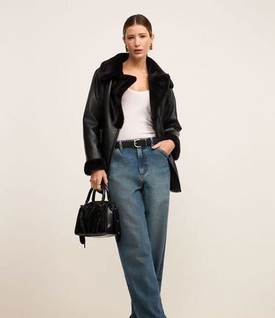 Pantalón Baggy en Jeans Dirty con Bolsillo Cuchillo 3