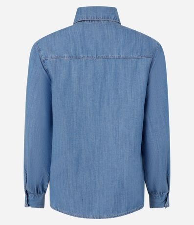 Camisa Jeans Liocel con Fruncidos en los Puños 7