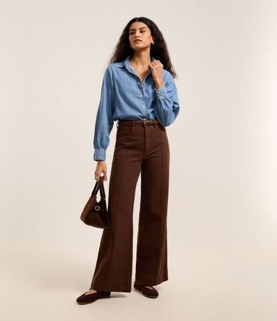 Camisa Jeans Liocel con Fruncidos en los Puños 2