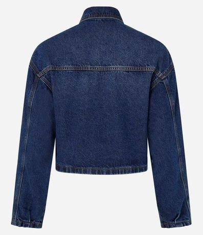 Campera Jeans con Abotonado y Bolsillo Western 7