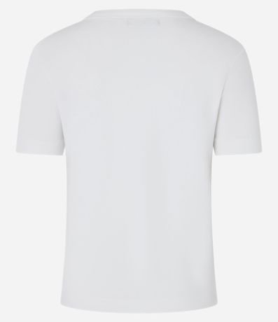 Blusa Básica Ajustada en Rib con Cuello Redondo 6