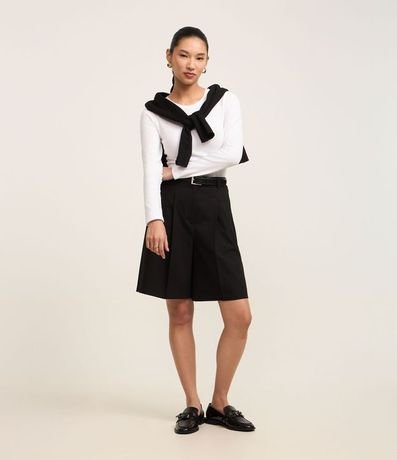 Blusa en Algodón con Cuello Redondo 2