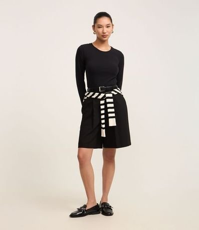 Blusa en Algodón con Cuello Redondo 2