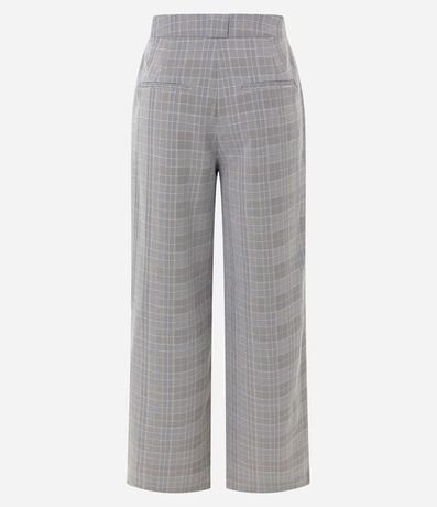 Pantalón Recto Sastrería con Estampa de Cuadros Príncipe de Gales 9